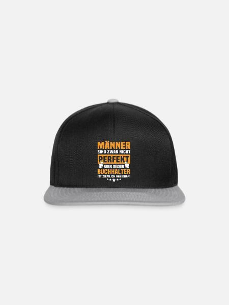 Lustige Buchhalter Sprüche - Snapback Cap - Schwarz/Grau