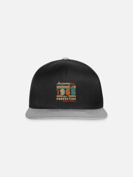 großartig seit 1965 - Snapback Cap - Schwarz/Grau