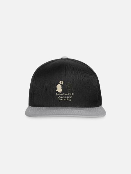 Charles Darwin Geschenk Natürliche - Snapback Cap - Schwarz/Grau