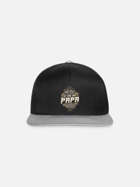 Modellbauer Papa - Snapback Cap - Schwarz/Grau