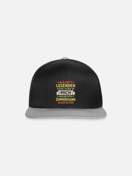 Zimmermann - Snapback Cap - Schwarz/Grau