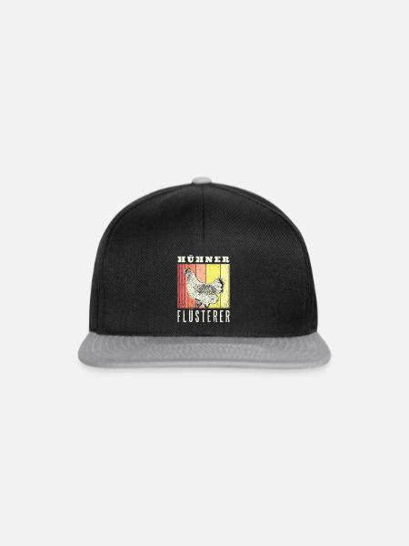 Hühner Flüsterer - Snapback Cap - Schwarz/Grau