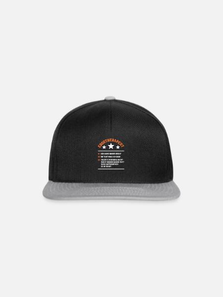 Ergotherapeut Immer Recht - Snapback Cap - Schwarz/Grau