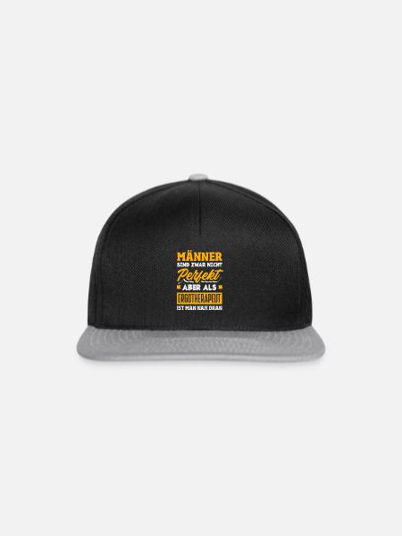 Ergotherapeut Nah Dran - Snapback Cap - Schwarz/Grau