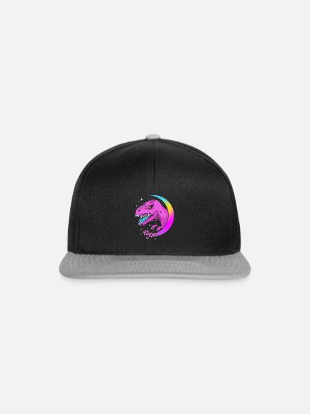 Pastell Gothic - Snapback Cap - Schwarz/Grau