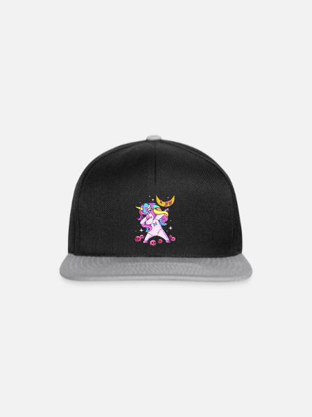 Pastell Gothic - Snapback Cap - Schwarz/Grau