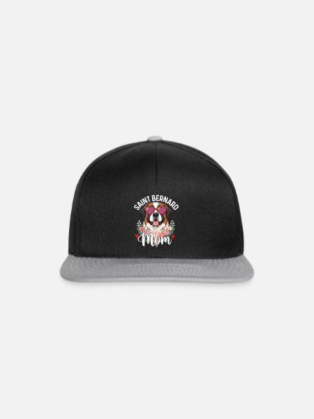 Bernhardiner-Mama – St.-Bernhardin-Hundemama-Liebhaber - Snapback Cap - Schwarz/Grau