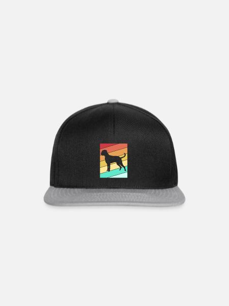 Boxer Hund - Snapback Cap - Schwarz/Grau