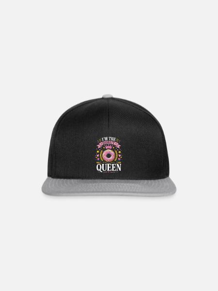 Ich Bin Die Donut Königin - Snapback Cap - Schwarz/Grau