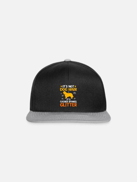 Cocker Spaniel - Snapback Cap - Schwarz/Grau