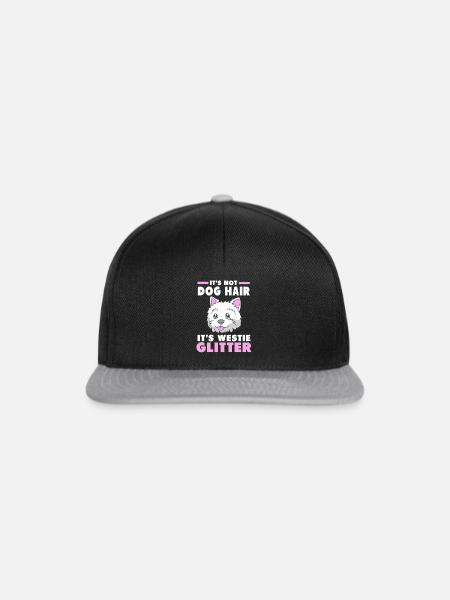West Highland Terrier - Snapback Cap - Schwarz/Grau