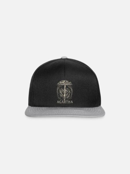 Agartha Verborgene Stadt - Snapback Cap - Schwarz/Grau