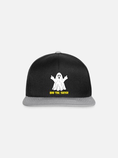 Lustig, buh! Halloween-Geist - Snapback Cap - Schwarz/Grau