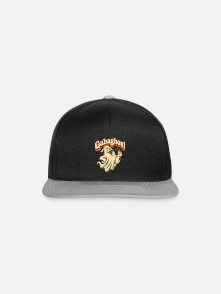 Gabaghou Geist mit Schnurrbart - Snapback Cap - Schwarz/Grau