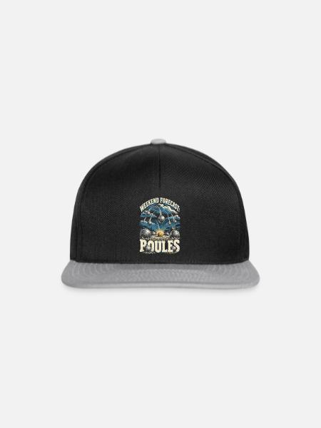 Pentanque Weekend Forecast Boules - Snapback Cap - Schwarz/Grau