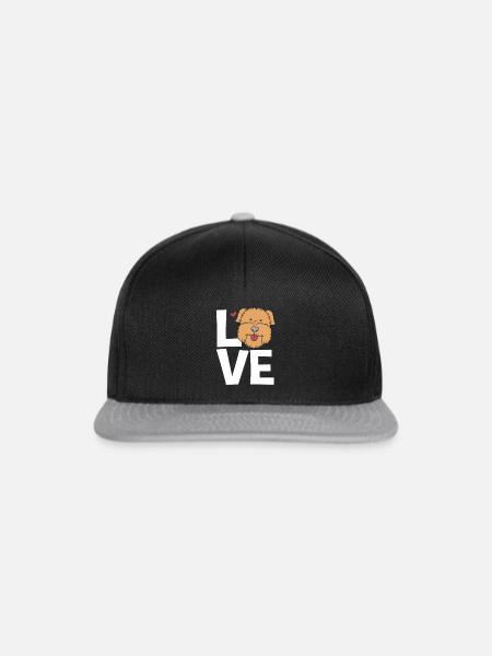 Wheaten Terrier - Snapback Cap - Schwarz/Grau