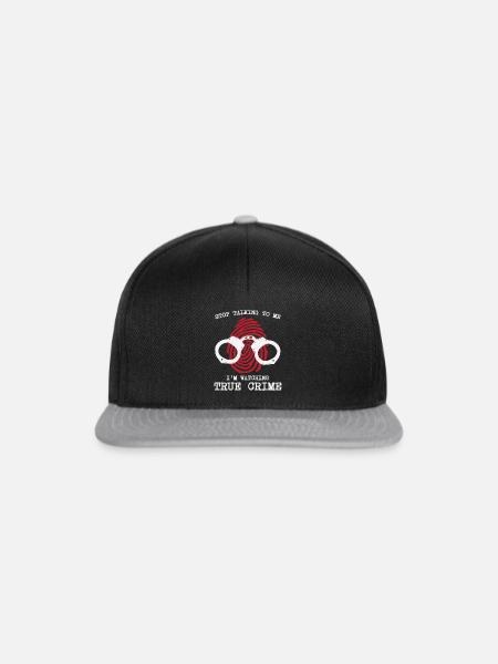 Crime-show-fan - Snapback Cap - Schwarz/Grau