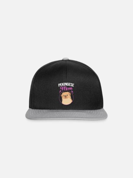 Pekinese Peningese - Snapback Cap - Schwarz/Grau