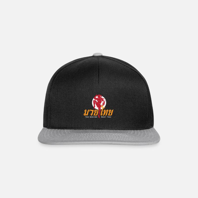 Muay Thai Boxing - Snapback Cap - Schwarz/Grau