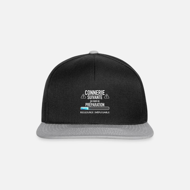 Connerie en préparation - Casquette snapback - noir/gris