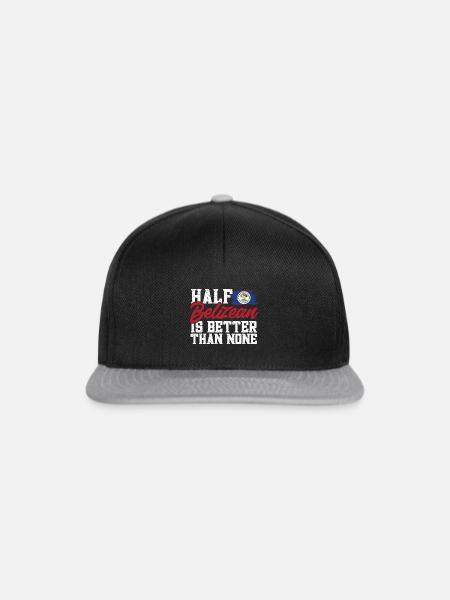 Belize Flagge Belizer - Snapback Cap - Schwarz/Grau
