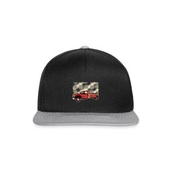 Tow Truck Illustration - Snapback Cap - black/grey - Front