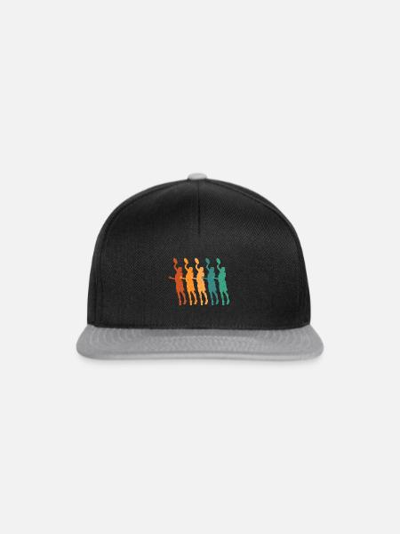 Ultimate Frisbee Wurfscheibe - Snapback Cap - Schwarz/Grau
