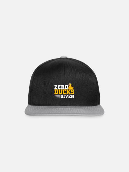 Quietscheentchen Quietscheente Gummiente - Snapback Cap - Schwarz/Grau