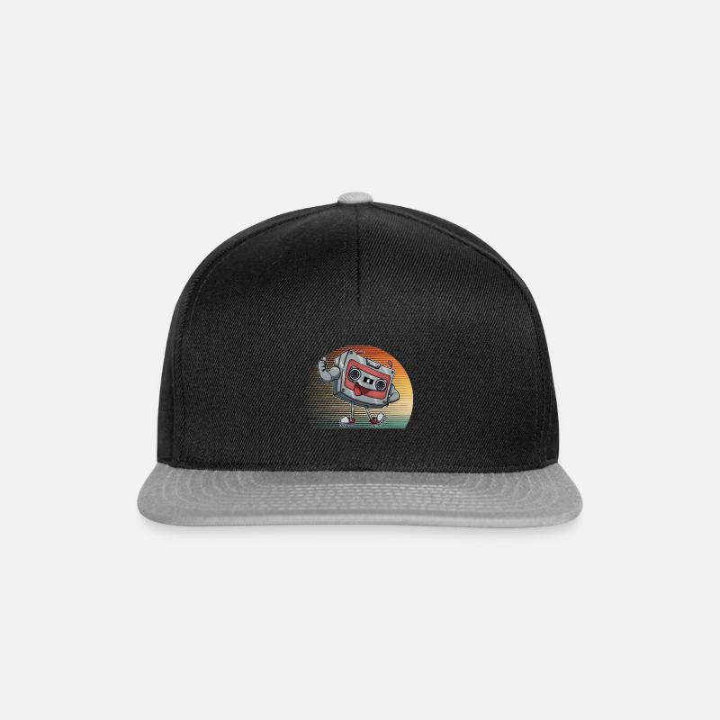 Cassette - Casquette snapback - noir/gris