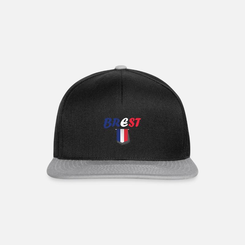 Brest - Casquette snapback - noir/gris