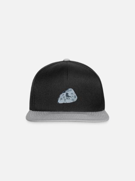 Dino Steinzeit - Snapback Cap - Schwarz/Grau