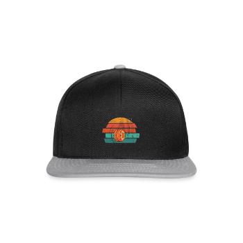Jo-Jo Retro Vintage 90er Jahre Geschenk YoYo Jo Jo - Snapback Cap - Schwarz/Grau - Vorne