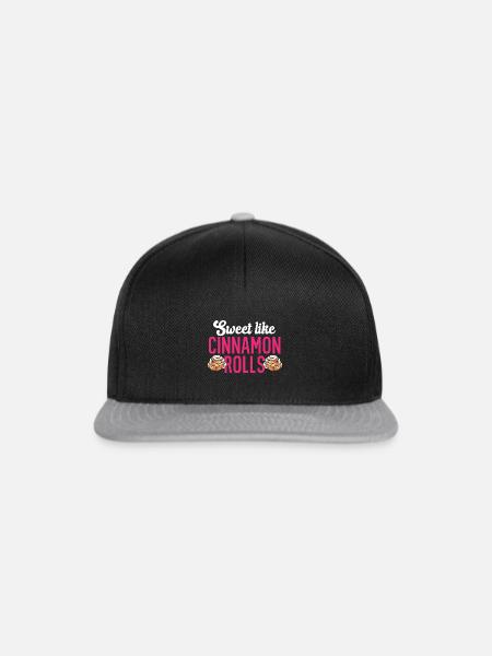 Zimtschnecke - Snapback Cap - Schwarz/Grau