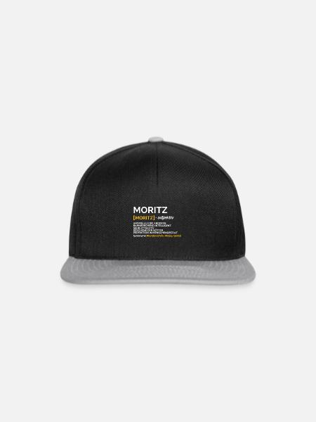 Moritz - Snapback Cap - Schwarz/Grau