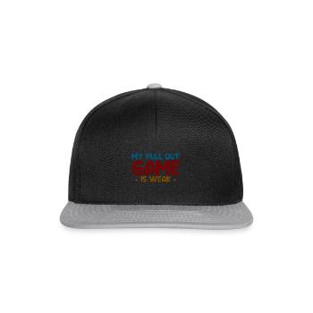My Pullout Game Is Weak 4 - Snapback Cap - Schwarz/Grau - Vorne