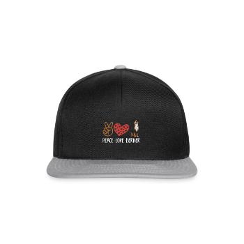 Bernese Mountain Dog - Snapback Cap - black/grey - Front