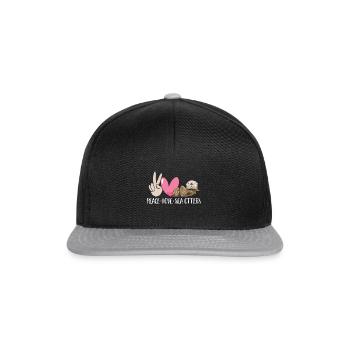 Seeotter - Snapback Cap - Schwarz/Grau - Vorne