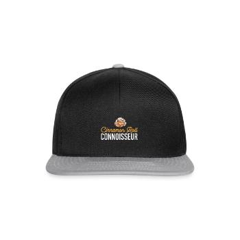 Cinnamon roll - Snapback Cap - black/grey - Front