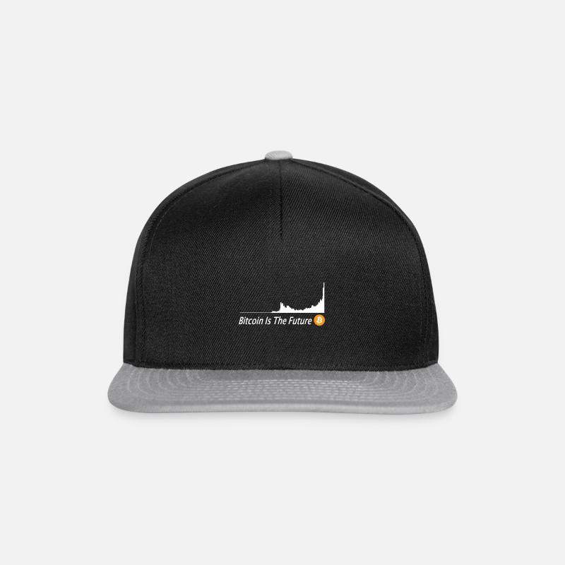 Bitcoin Kurs Bitcoin Is The Future Bitcoin Button - Snapback Cap - Schwarz/Grau