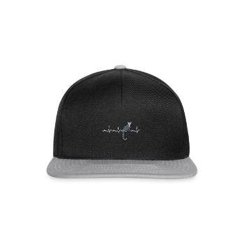 Lemur Heartbeat Lemur Zookeeper animal - Casquette snapback - noir/gris - Devant