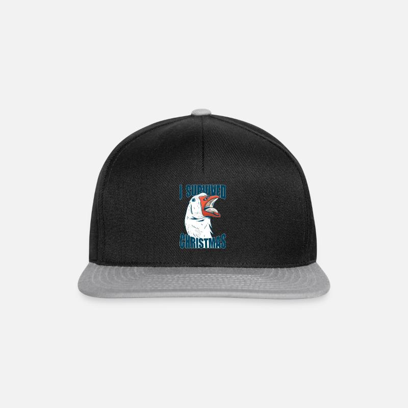 I SURVIVED CHRISTMAS - Snapback Cap - black/grey