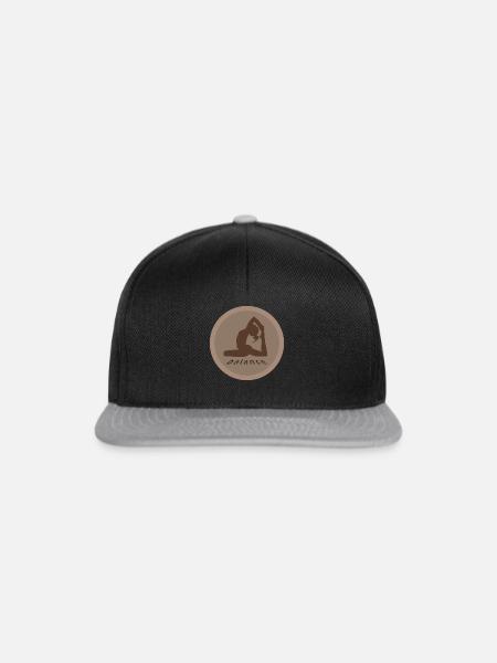 Yoga, Balance - Snapback Cap - Schwarz/Grau