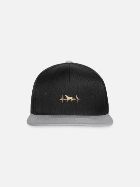 Gelber Labrador Retriever - Snapback Cap - Schwarz/Grau