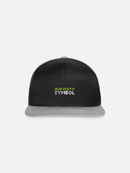 Unendlichkeits-Symbol - Snapback Cap - Schwarz/Grau