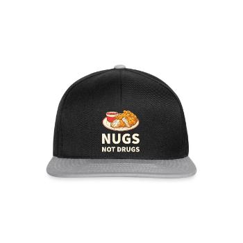 NUGS NOT DRUGS Anti drug chicken nuggets - Snapback Cap - black/grey - Front