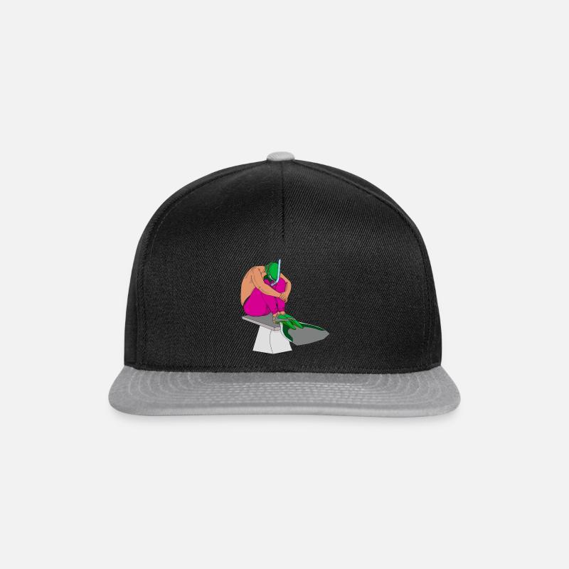 Focus - Snapback Cap - Schwarz/Grau
