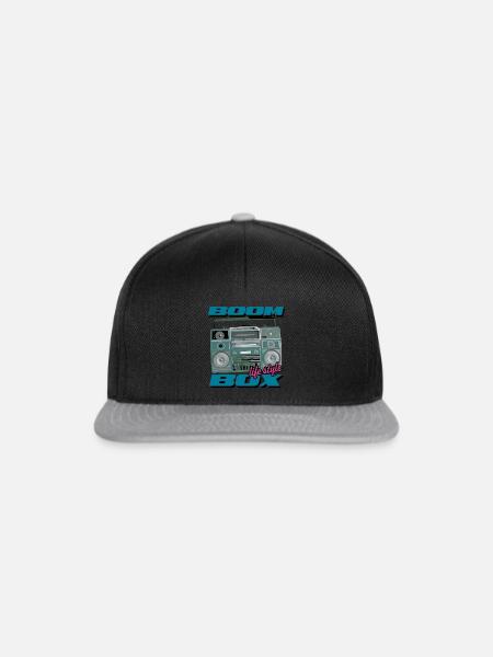 boom box - Snapback Cap - Schwarz/Grau