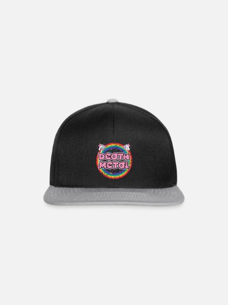 Death Metal - Snapback Cap - Schwarz/Grau