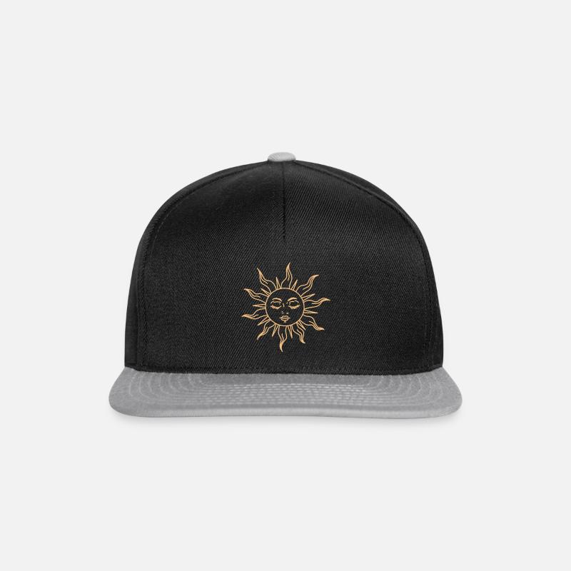 Sun symbol - Snapback Cap - black/grey