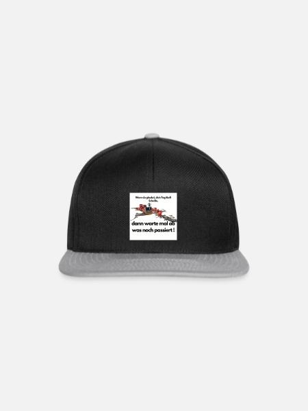 Historischer Bierunfall - Snapback Cap - Schwarz/Grau